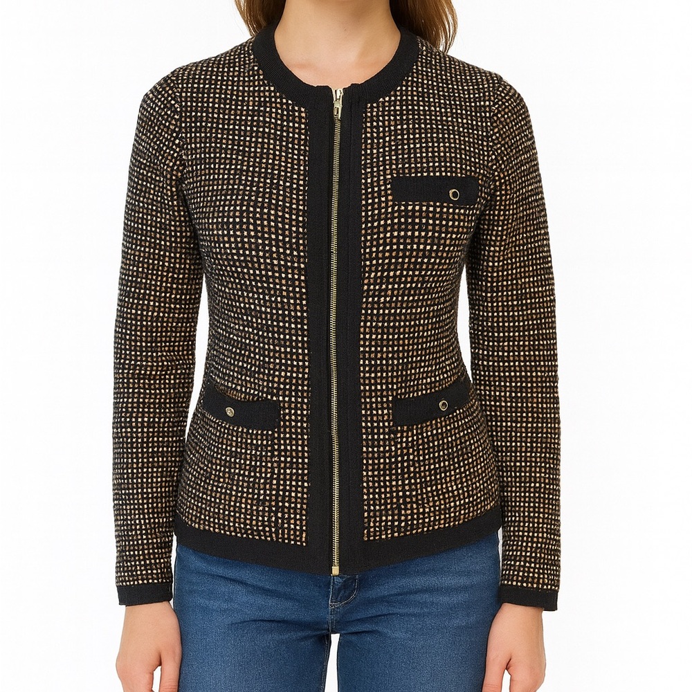 Ted Baker London Metallic Cardigan Sweater